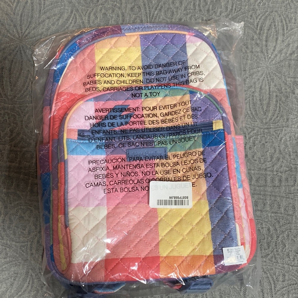 Vera Bradley Tropics Plaid Small Backpack